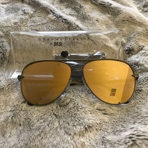 Quay Australia High Key QUAYXDESI Green/Gold